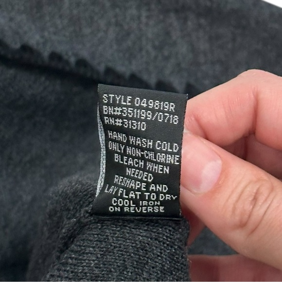 Alyx Charcoal Grey Knit Open Front Cardigan - Size Small - Picture 4 of 5